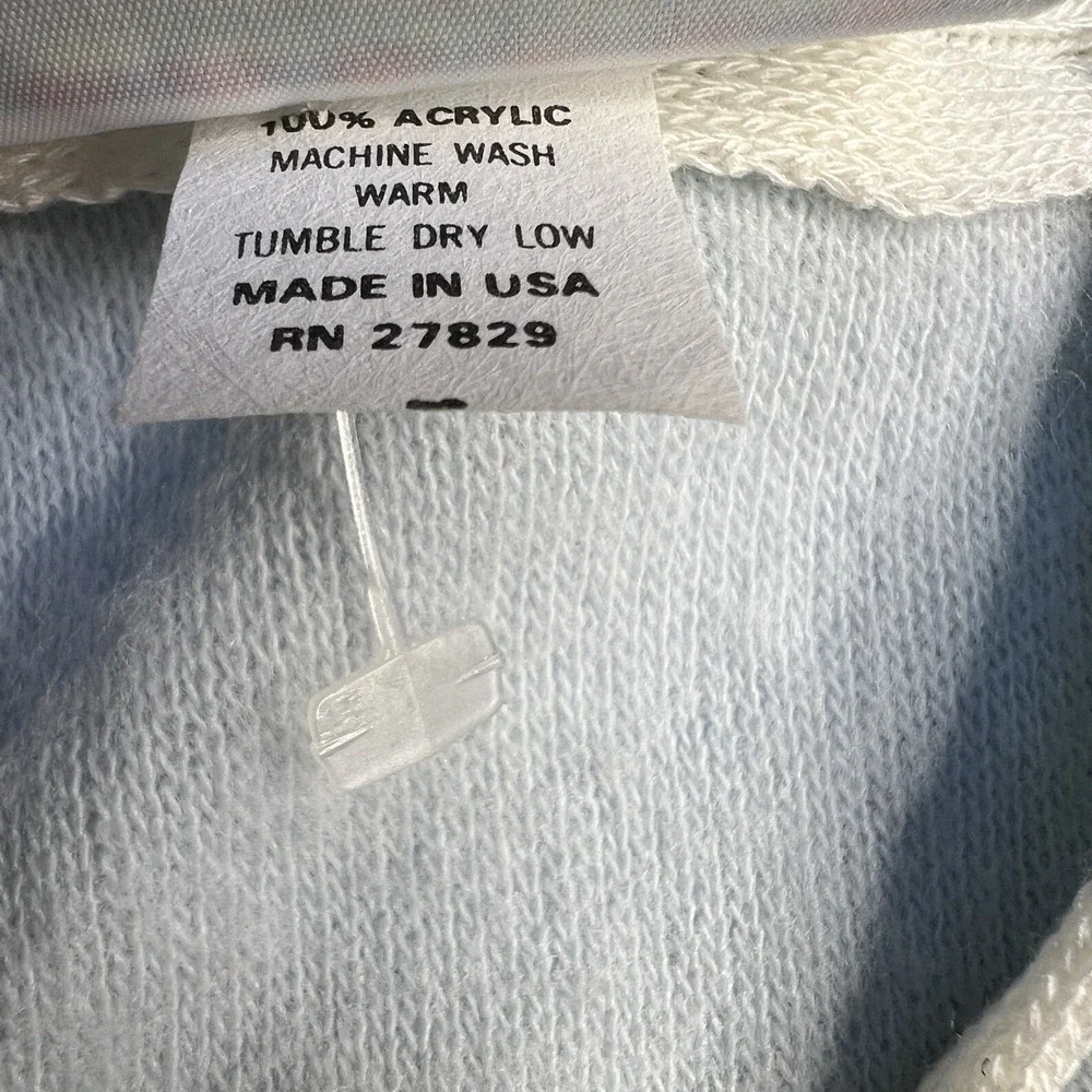 Vtg 1980's Childwise Baby Toddler Sweater Blue Coastal Nautical Preppy 18 Months